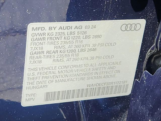 2024 Audi Q3 Premium 45 TFSI S line quattro Tiptronic