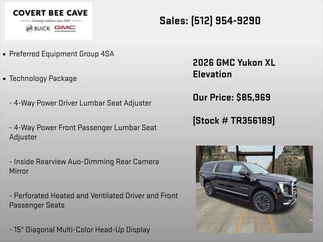 2026 GMC Yukon XL 4WD Elevation