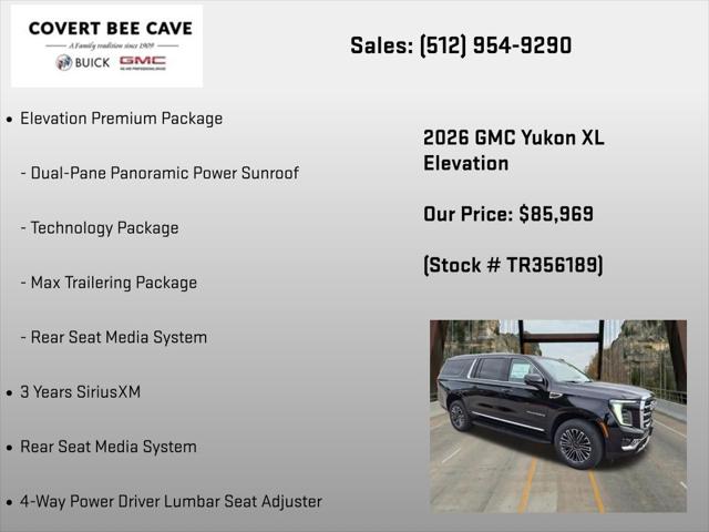 2026 GMC Yukon XL 4WD Elevation