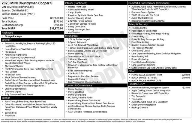 2023 MINI Cooper Countryman Cooper S