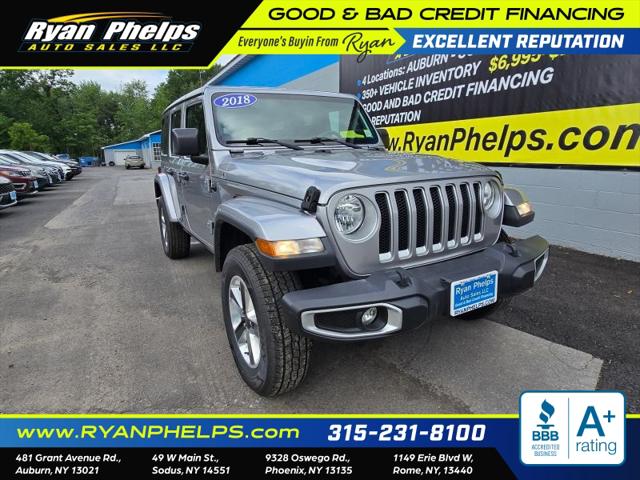 2018 Jeep Wrangler Unlimited Sahara 4x4 for sale in Rome, NY