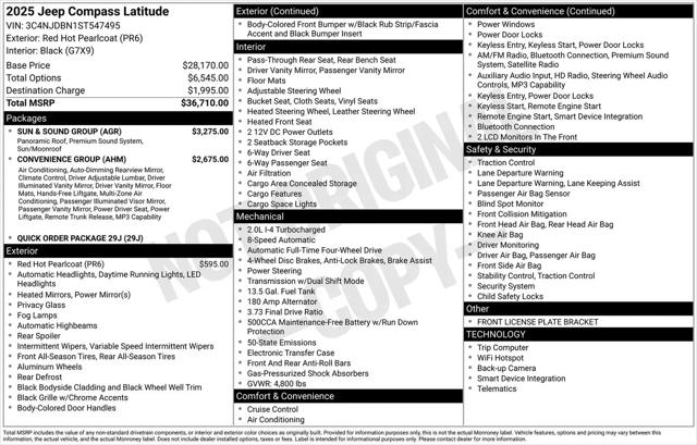 2025 Jeep Compass Latitude 4x4