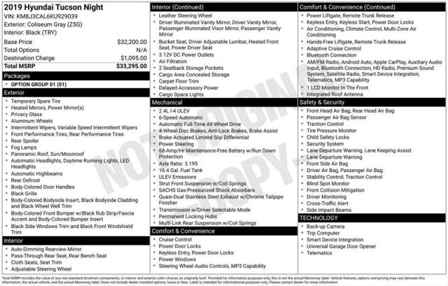 2019 Hyundai Tucson Night