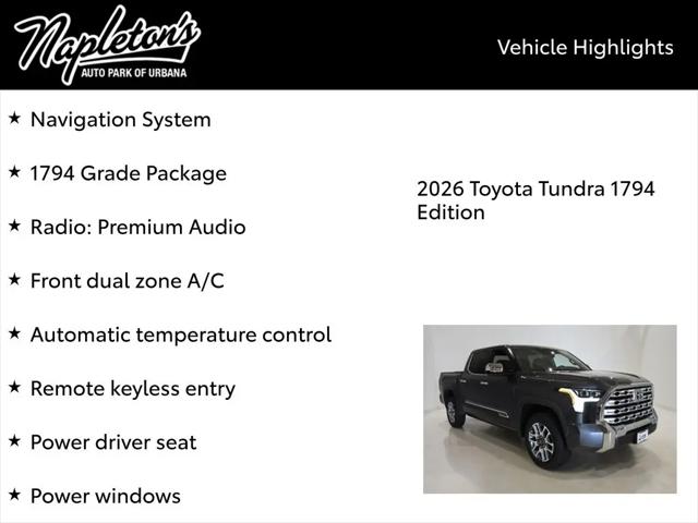 2026 Toyota Tundra 1794 Edition CrewMax 5.5' Bed