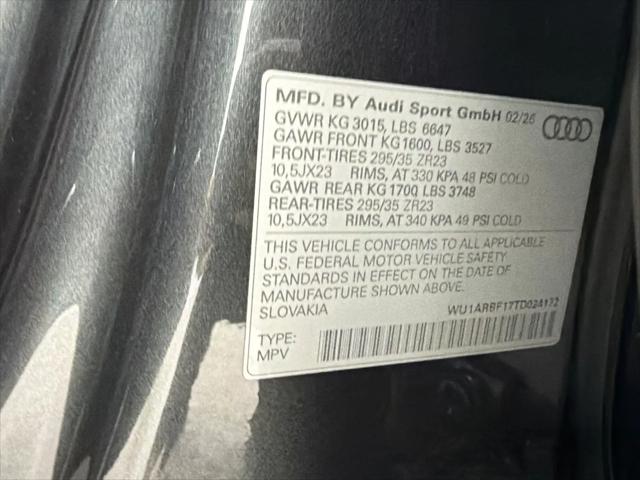 2026 Audi RS Q8 performance quattro tiptronic