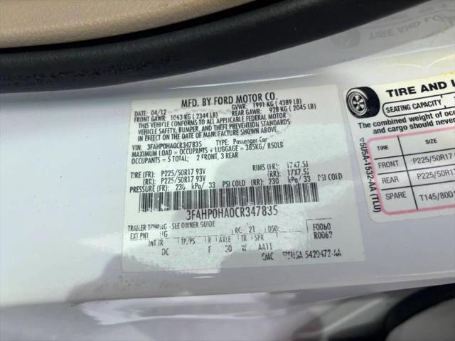 2012 Ford Fusion SE