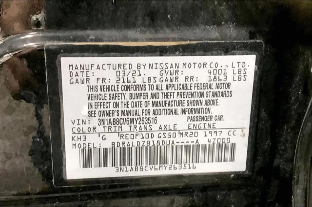 2021 Nissan Sentra SV Xtronic CVT