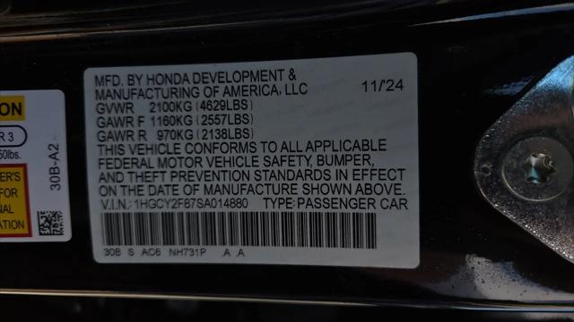 2025 Honda Accord Sedan Touring