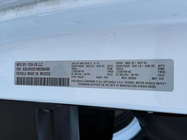 2021 Ram ProMaster 2500 Cargo Van High Roof 159" WB