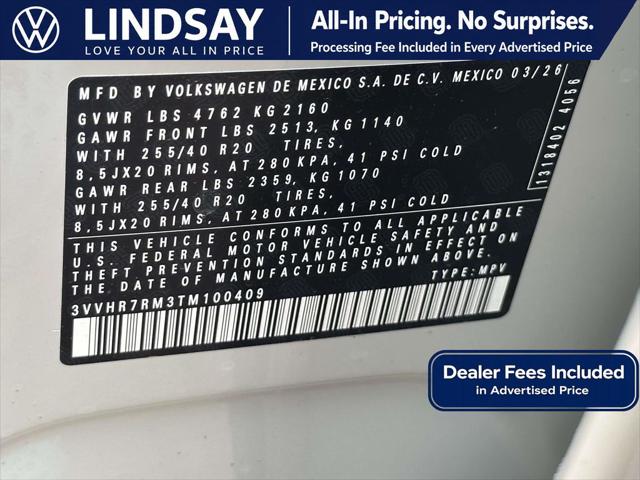 2026 Volkswagen Tiguan SE R-Line Black