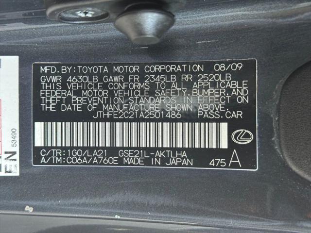 2010 Lexus IS 350C 350 Sport