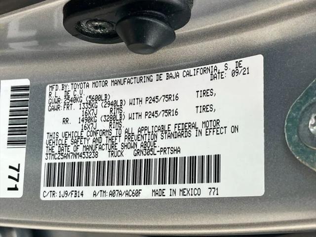 2022 Toyota Tacoma SR V6