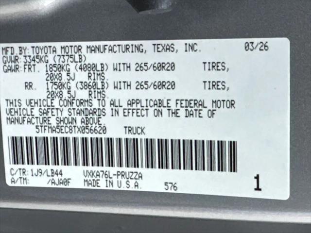 2026 Toyota Tundra 1794 Edition  CrewMax 6.5' Bed