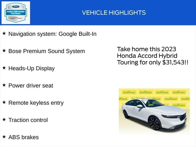 2023 Honda Accord Hybrid Touring