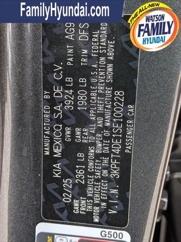 2025 Kia K4 LXS