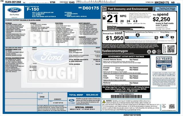 2021 Ford F-150 XL