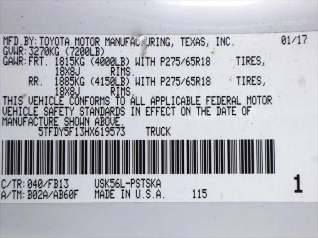 2017 Toyota Tundra SR5 5.7L V8