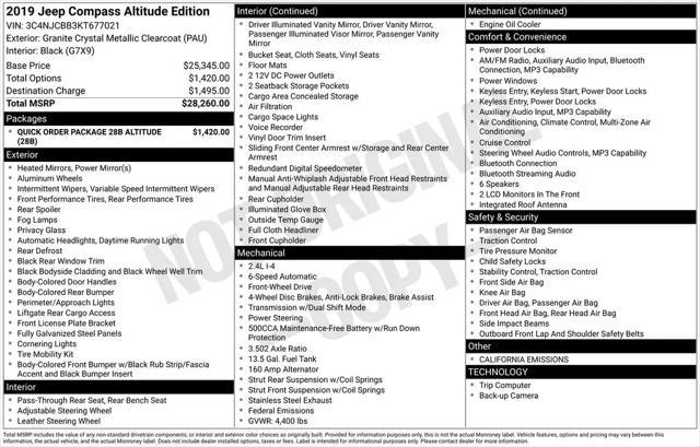 2019 Jeep Compass Altitude FWD