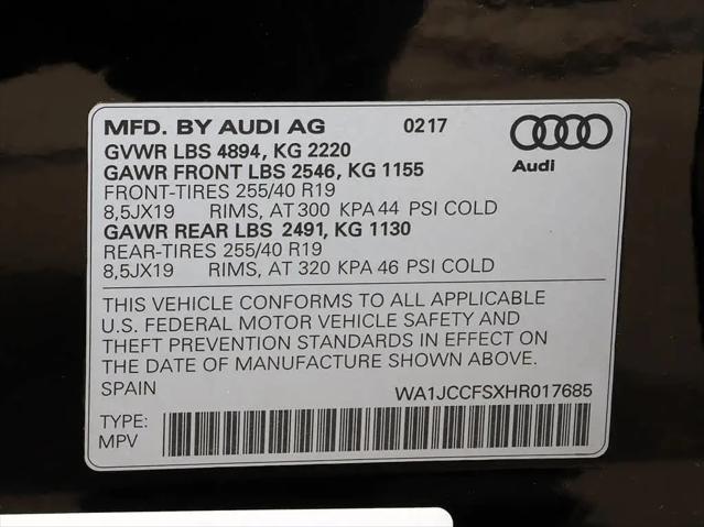 2017 Audi Q3 2.0T Premium