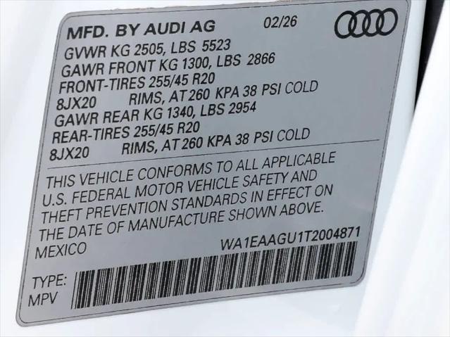 2026 Audi Q5 Sportback Premium Plus TFSI quattro S tronic