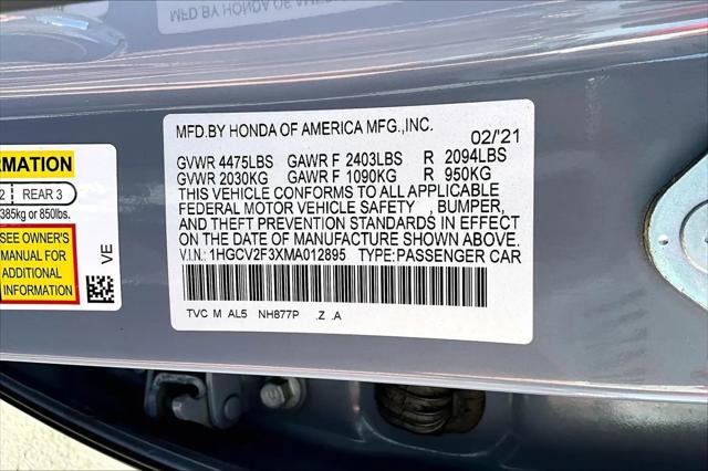 2021 Honda Accord Sport 2.0T