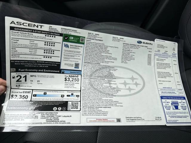 2026 Subaru Ascent Touring 7-Passenger