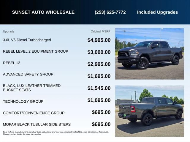 2021 Ram 1500 Rebel Crew Cab 4x4 5'7" Box