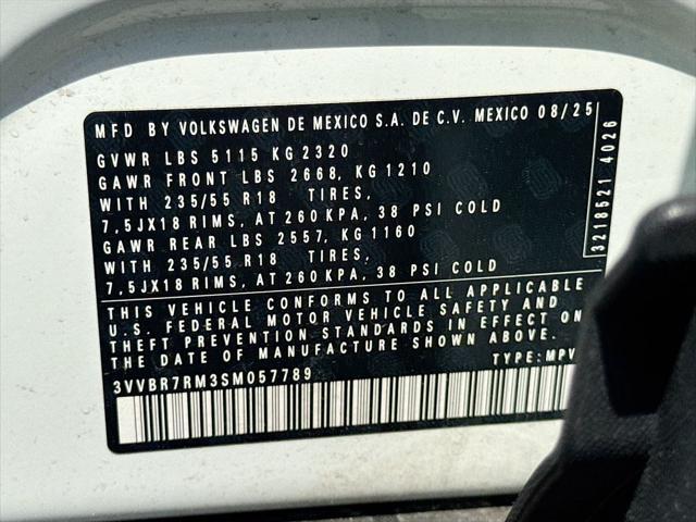 2025 Volkswagen Tiguan 2.0T S