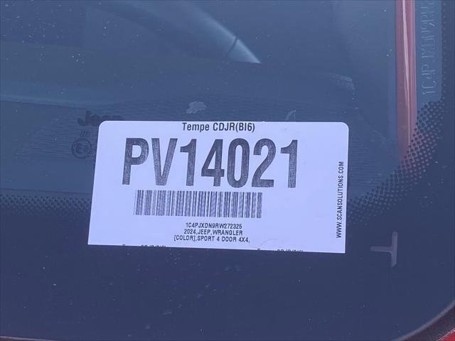 2024 Jeep Wrangler 4-Door Sport S 4x4