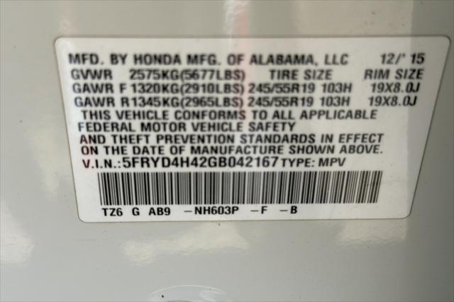 2016 Acura MDX Technology Package