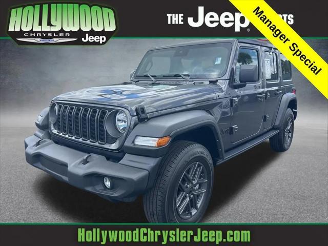 2024 Jeep Wrangler 4-Door Sport S 4x4 for sale in Hollywood, FL