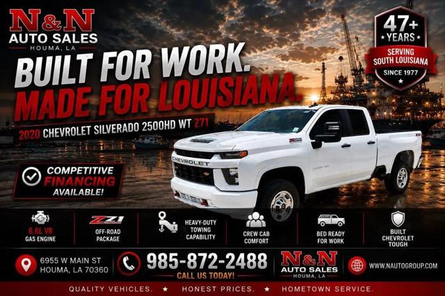 2020 Chevrolet Silverado 2500HD 4WD Double Cab Standard Bed WT for sale in Houma, LA