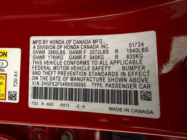 2024 Honda Civic Sport