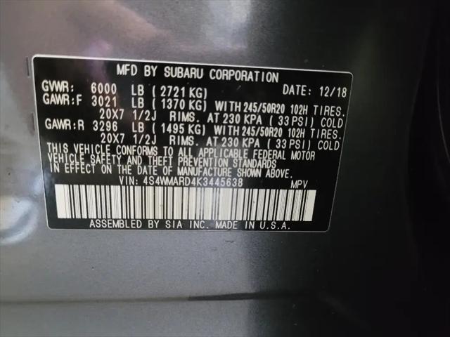 2019 Subaru Ascent Touring