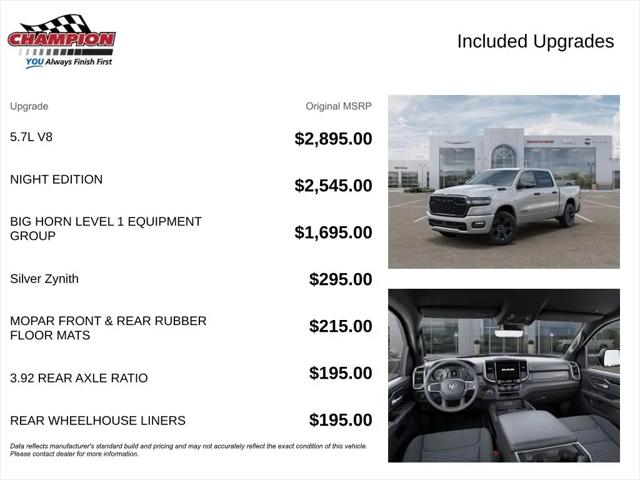 2026 Ram 1500 Big Horn Crew Cab 4x4 5'7" Box