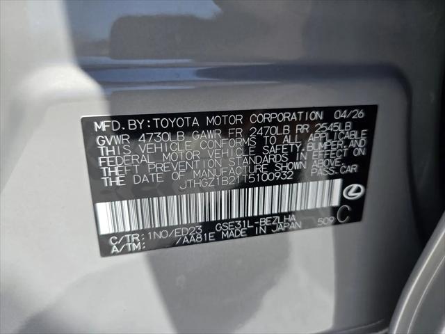 2026 Lexus IS 350 F SPORT