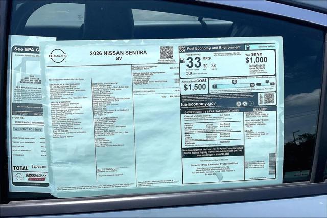 2026 Nissan Sentra SV
