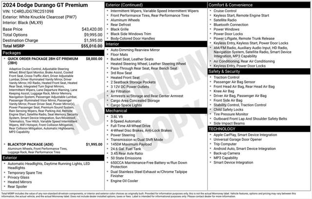 2024 Dodge Durango GT Premium AWD