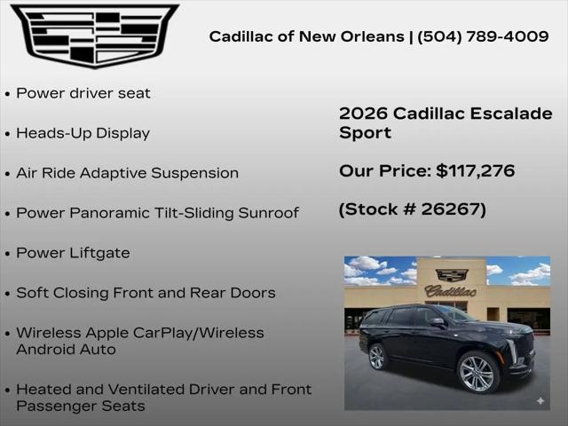 2026 Cadillac Escalade Sport
