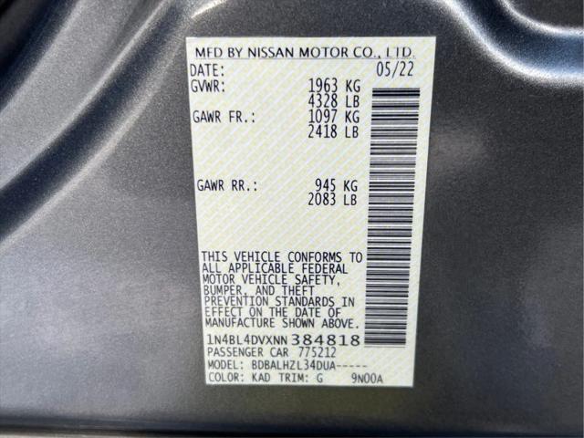 2022 Nissan Altima SV FWD
