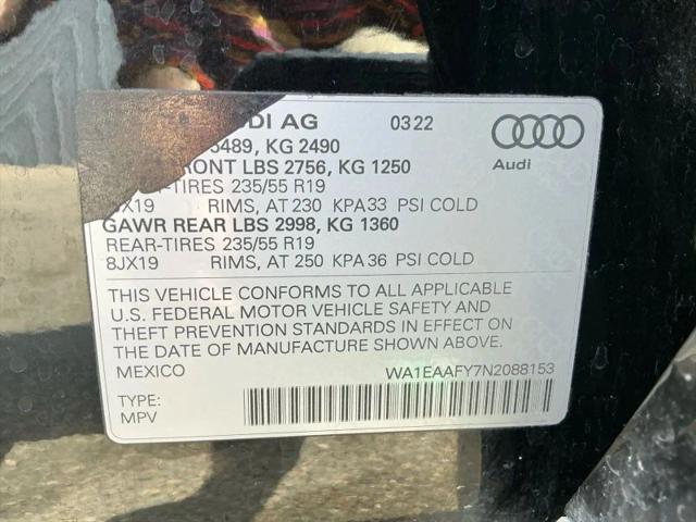 2022 Audi Q5 Premium Plus 45 TFSI S line quattro S tronic