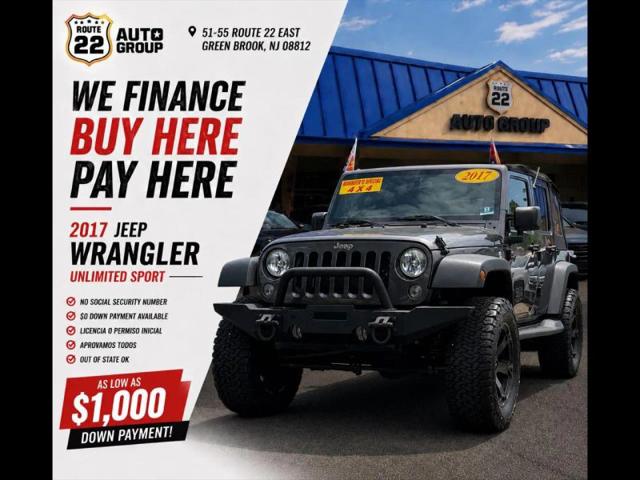 2017 Jeep Wrangler Unlimited Sport 4x4 for sale in Green Brook, NJ