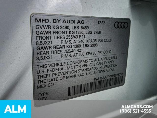 2023 Audi Q5 Sportback Premium Plus 45 TFSI S line quattro S tronic