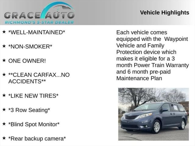 2014 Toyota Sienna XLE V6 8 Passenger