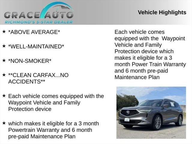 2022 Acura MDX Advance Package