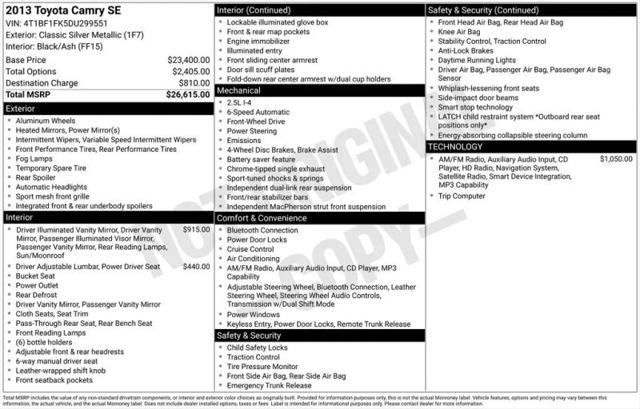 2013 Toyota Camry SE