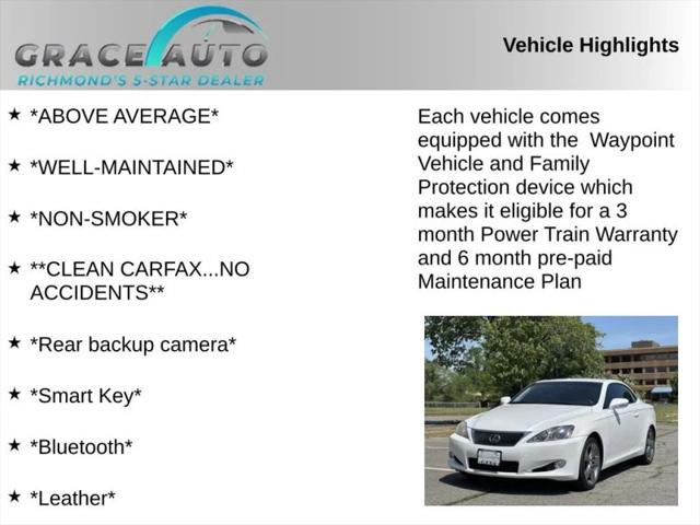 2010 Lexus IS 350C 350 Sport