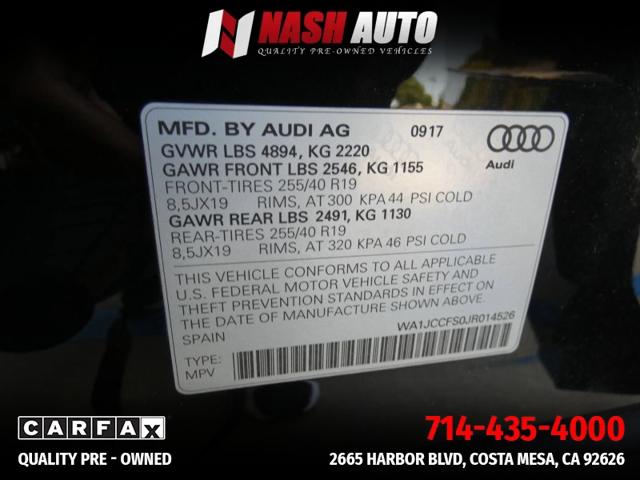 2018 Audi Q3 2.0T Sport Premium