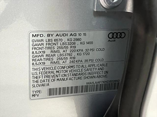 2017 Audi Q7 3.0T Premium