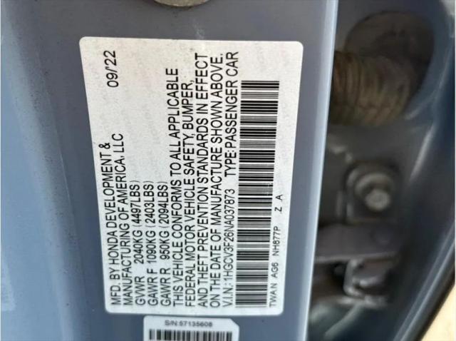 2022 Honda Accord Hybrid Sport
